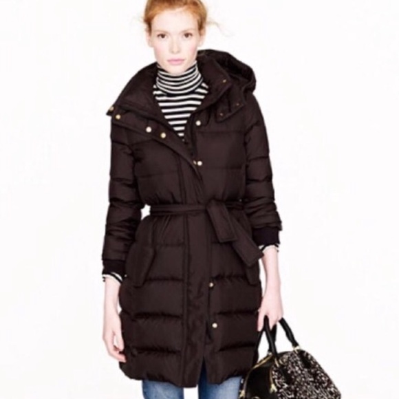 wine puffer jacket